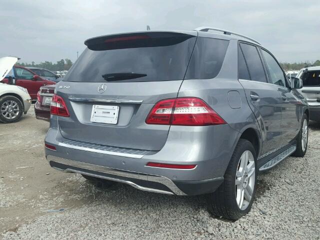 4JGDA5JB3FA483607 - 2015 MERCEDES-BENZ ML 350 GRAY photo 4