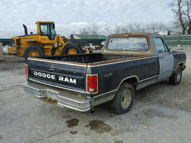 1B7FD14P8CS282215 - 1982 DODGE D-SERIES D BLACK photo 4