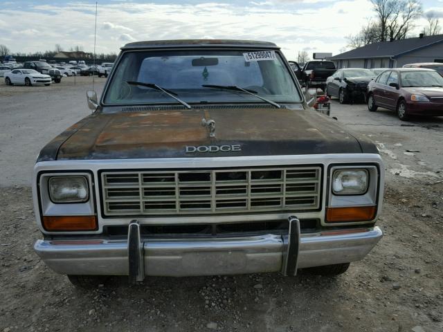 1B7FD14P8CS282215 - 1982 DODGE D-SERIES D BLACK photo 9