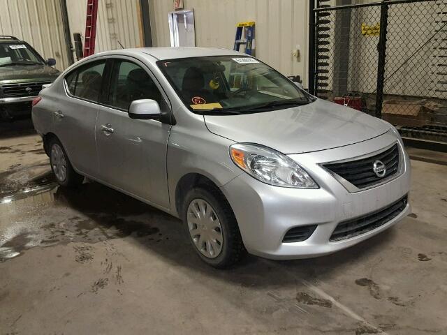 3N1CN7APXEL822708 - 2014 NISSAN VERSA S SILVER photo 1