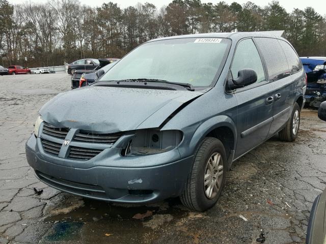 1D4GP24E76B652822 - 2006 DODGE GRAND CARA BLUE photo 2