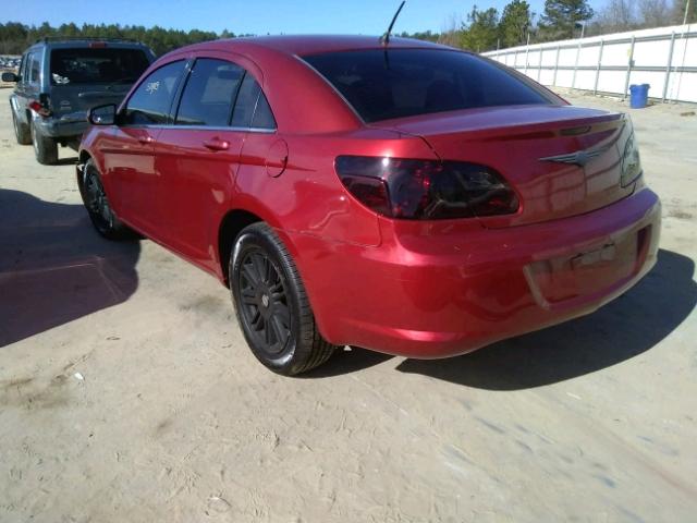 1C3LC56K47N566514 - 2007 CHRYSLER SEBRING TO BURGUNDY photo 3