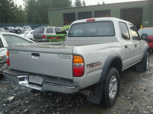 5TEGN92N14Z460822 - 2004 TOYOTA TACOMA DOU TAN photo 4