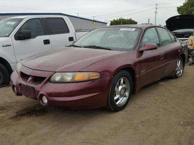 1G2HY54K2Y4252393 - 2000 PONTIAC BONNEVILLE MAROON photo 2