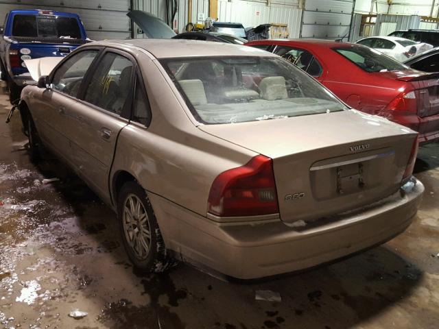 YV1TS59HX41370315 - 2004 VOLVO S80 2.5T BEIGE photo 3