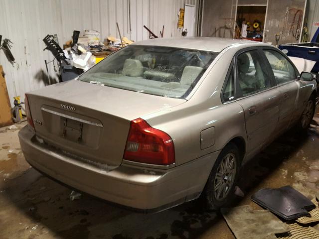 YV1TS59HX41370315 - 2004 VOLVO S80 2.5T BEIGE photo 4