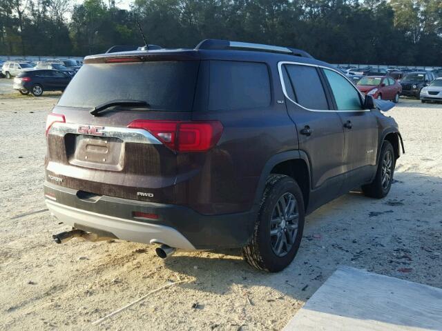 1GKKNULS8JZ121441 - 2018 GMC ACADIA SLT MAROON photo 4