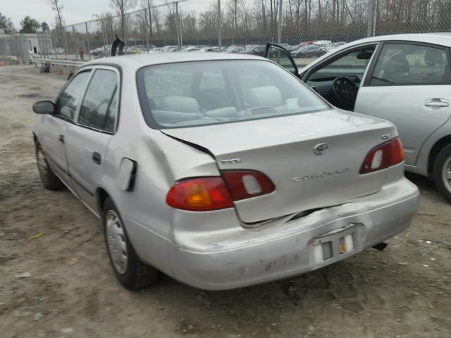 2T1BR12E4YC306469 - 2000 TOYOTA COROLLA VE SILVER photo 3