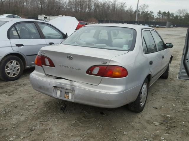 2T1BR12E4YC306469 - 2000 TOYOTA COROLLA VE SILVER photo 4