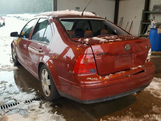 3VWTE29MXYM147917 - 2000 VOLKSWAGEN JETTA GLX MAROON photo 3