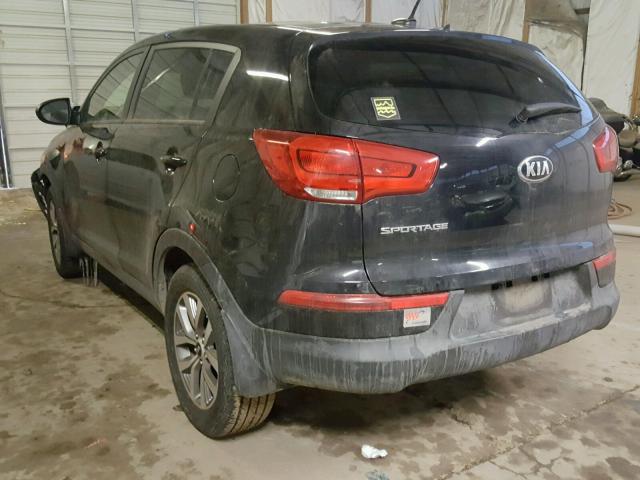 KNDPB3AC6E7550305 - 2014 KIA SPORTAGE B BLACK photo 3