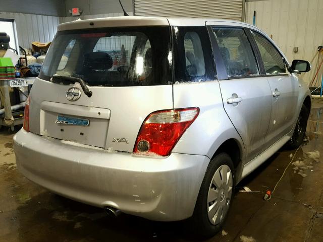 JTKKT624X65020926 - 2006 TOYOTA SCION XA SILVER photo 4