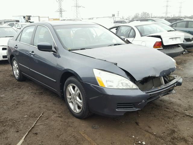 1HGCM56816A118168 - 2006 HONDA ACCORD EX BLUE photo 1