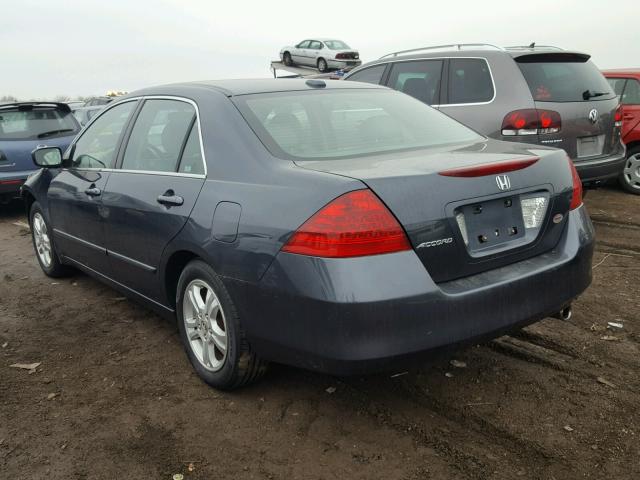 1HGCM56816A118168 - 2006 HONDA ACCORD EX BLUE photo 3