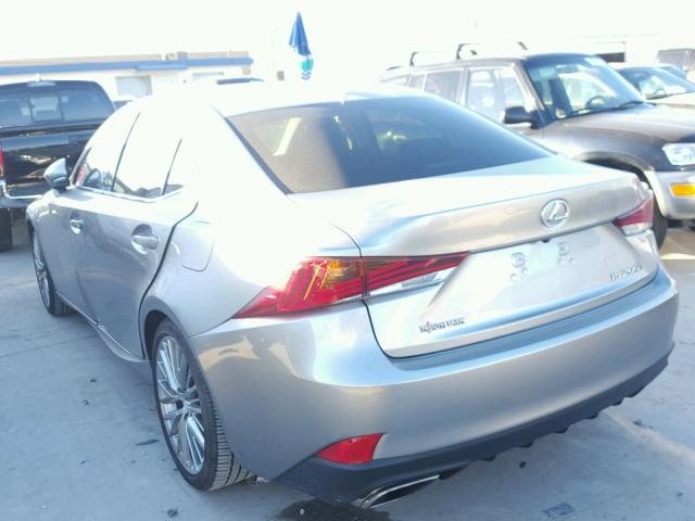 JTHBA1D25H5048601 - 2017 LEXUS IS 200T GRAY photo 3