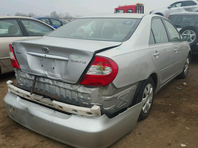 4T1BE32K43U648945 - 2003 TOYOTA CAMRY LE SILVER photo 4