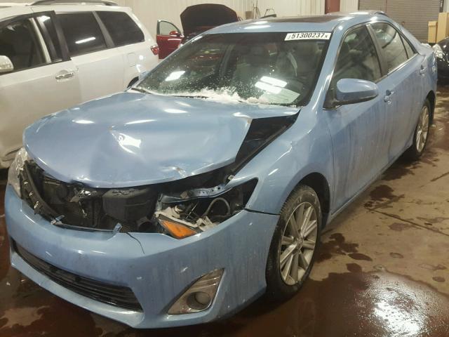 4T4BF1FK7DR280294 - 2013 TOYOTA CAMRY L BLUE photo 2