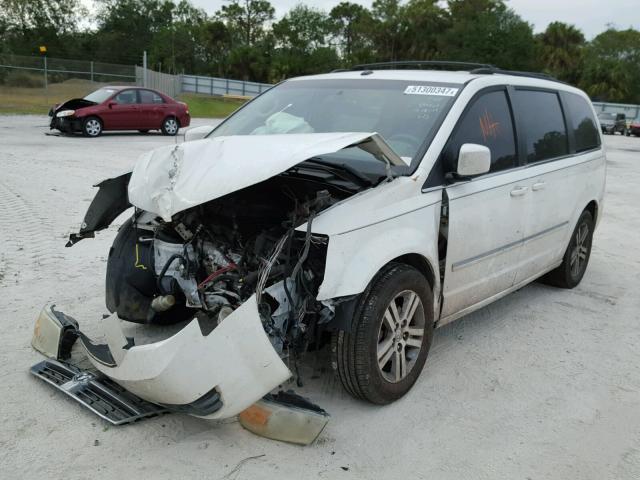 2D8HN54XX9R629018 - 2009 DODGE GRAND CARA WHITE photo 2