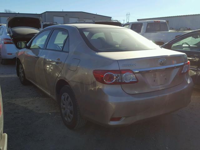 JTDBU4EE2B9139585 - 2011 TOYOTA COROLLA BA BEIGE photo 3