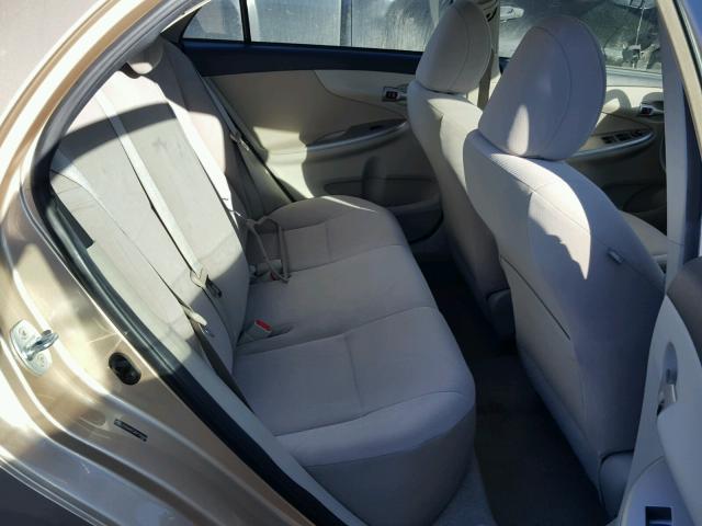 JTDBU4EE2B9139585 - 2011 TOYOTA COROLLA BA BEIGE photo 6