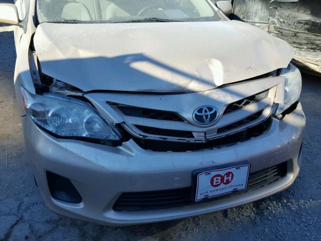 JTDBU4EE2B9139585 - 2011 TOYOTA COROLLA BA BEIGE photo 9