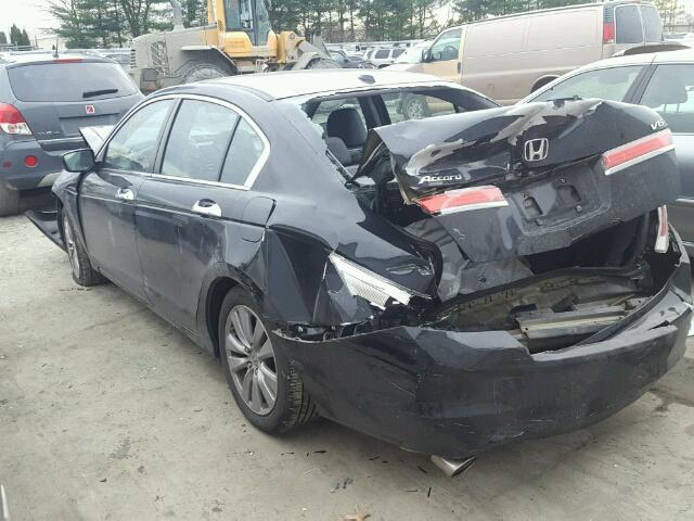 1HGCP3F86CA012273 - 2012 HONDA ACCORD EXL BLACK photo 3