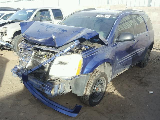 2CNDL13F766055555 - 2006 CHEVROLET EQUINOX LS BLUE photo 2