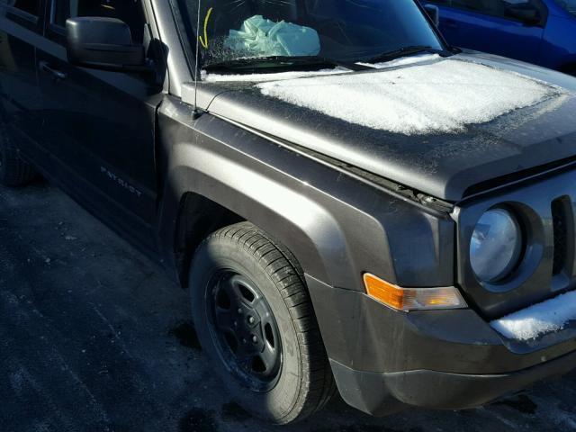 1C4NJPBB9ED827487 - 2014 JEEP PATRIOT SP GRAY photo 9