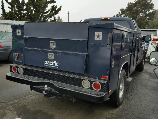 1FTSF30L81EC02964 - 2001 FORD F350 SRW S BLUE photo 4