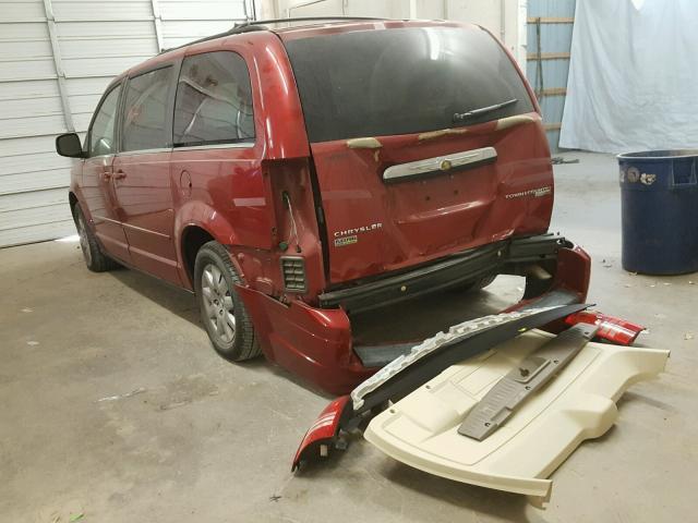 2A8HR44E19R525618 - 2009 CHRYSLER TOWN & COU BURGUNDY photo 3