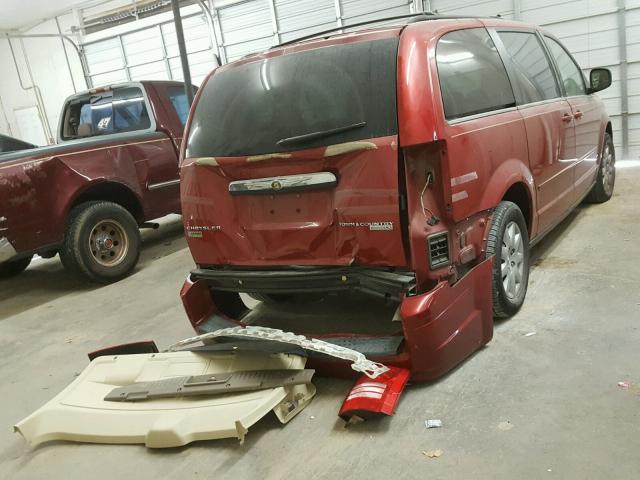 2A8HR44E19R525618 - 2009 CHRYSLER TOWN & COU BURGUNDY photo 4