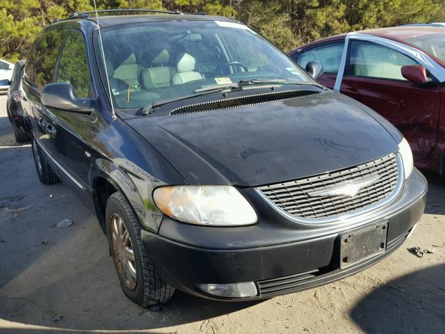 2C4GP54L14R531330 - 2004 CHRYSLER TOWN & COU BLACK photo 1