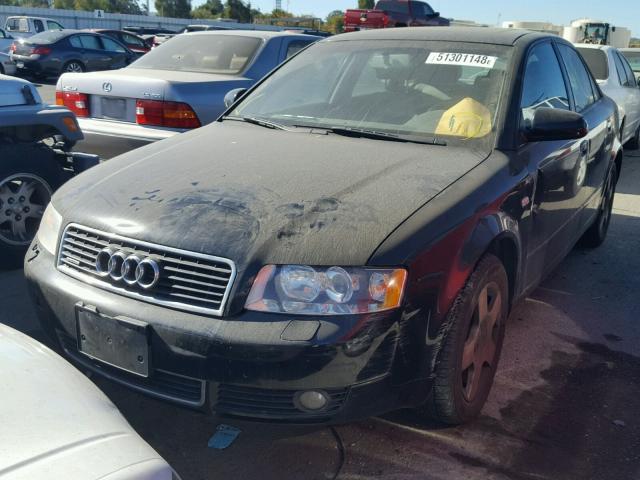 WAULC68E04A153854 - 2004 AUDI A4 BLACK photo 2