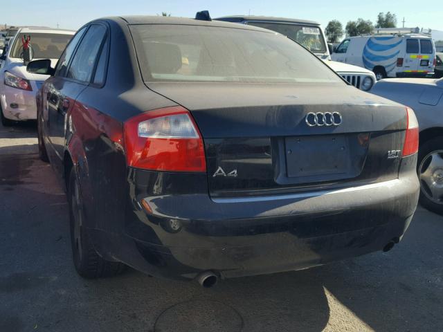 WAULC68E04A153854 - 2004 AUDI A4 BLACK photo 3