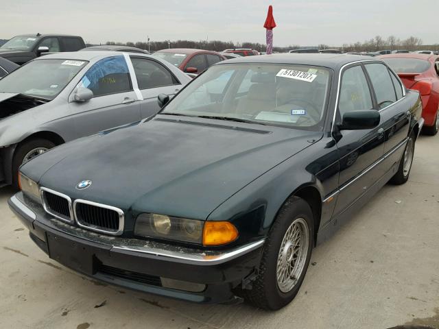 WBAGJ8326VDM08023 - 1997 BMW 740 IL GREEN photo 2