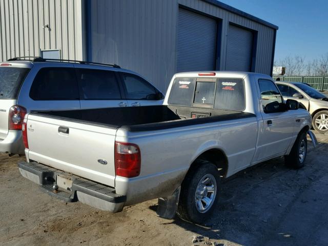 1FTYR10U14PA22877 - 2004 FORD RANGER GRAY photo 4