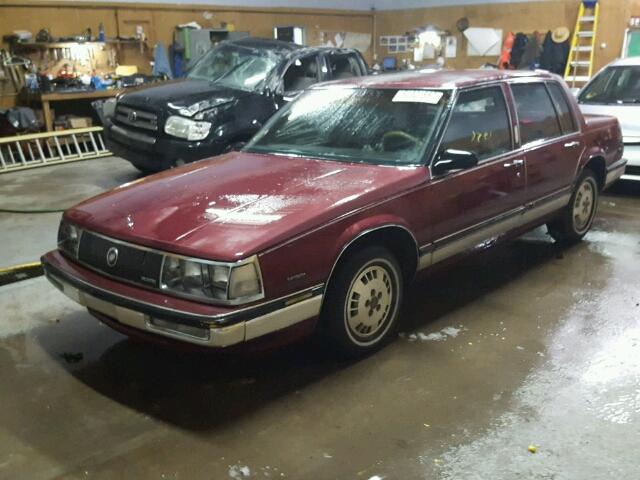 1G4CW69B9G1506607 - 1986 BUICK ELECTRA PA BURGUNDY photo 2