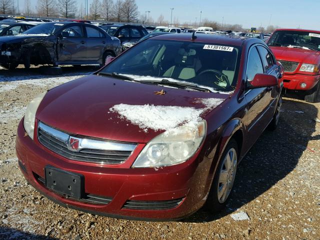 1G8ZS57B18F288474 - 2008 SATURN AURA XE MAROON photo 2