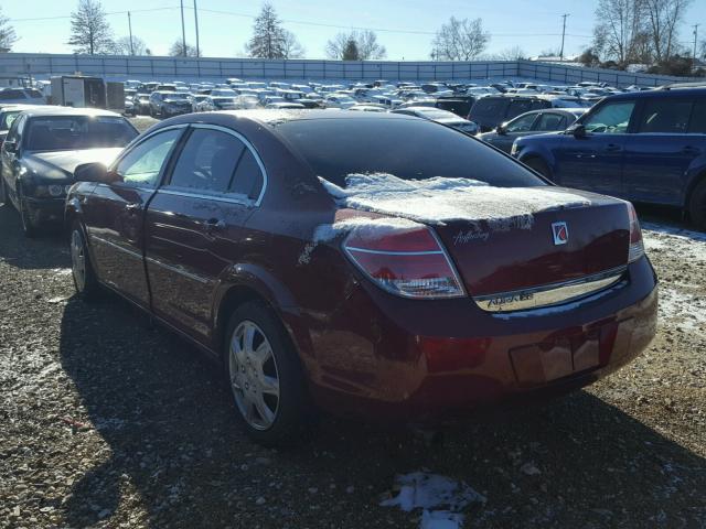 1G8ZS57B18F288474 - 2008 SATURN AURA XE MAROON photo 3