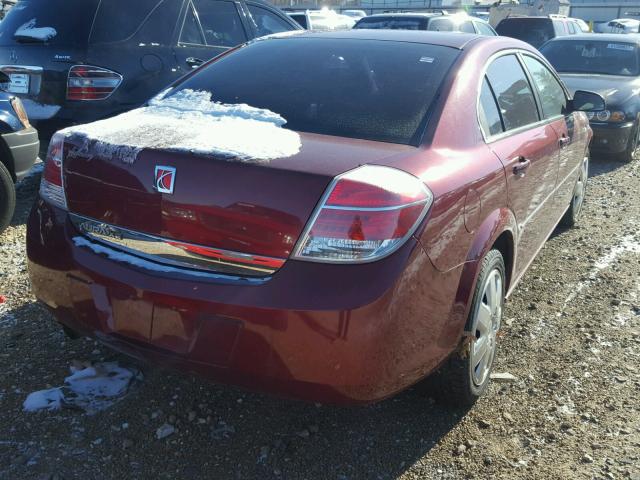 1G8ZS57B18F288474 - 2008 SATURN AURA XE MAROON photo 4