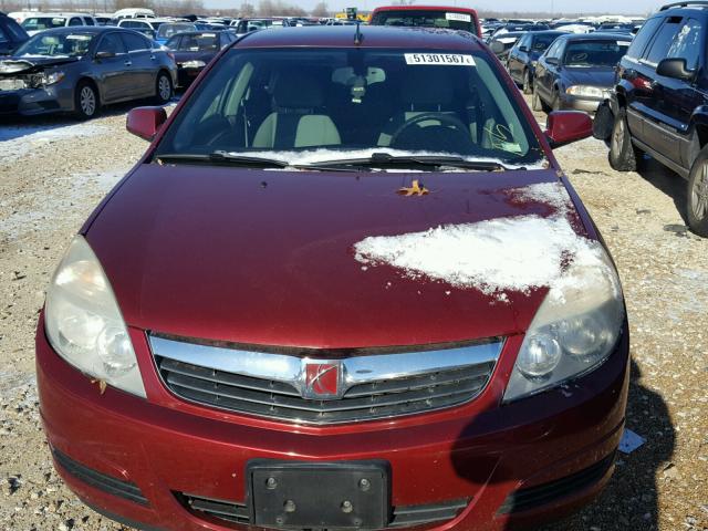 1G8ZS57B18F288474 - 2008 SATURN AURA XE MAROON photo 9