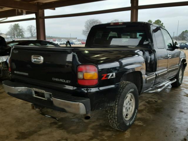 2GCEK19T5Y1171037 - 2000 CHEVROLET SILVERADO BLACK photo 4