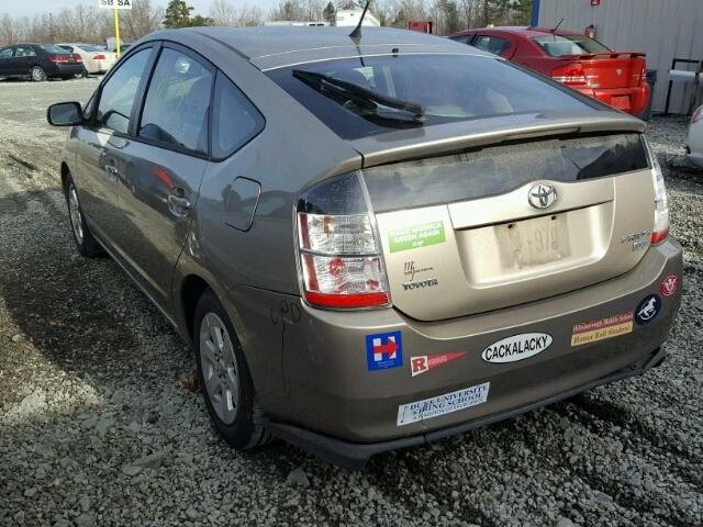 JTDKB20U953103179 - 2005 TOYOTA PRIUS GOLD photo 3