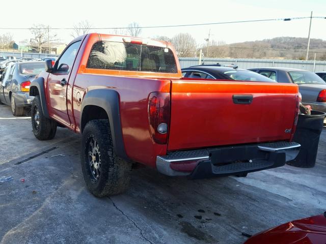 1GCDT149X78189730 - 2007 CHEVROLET COLORADO RED photo 3