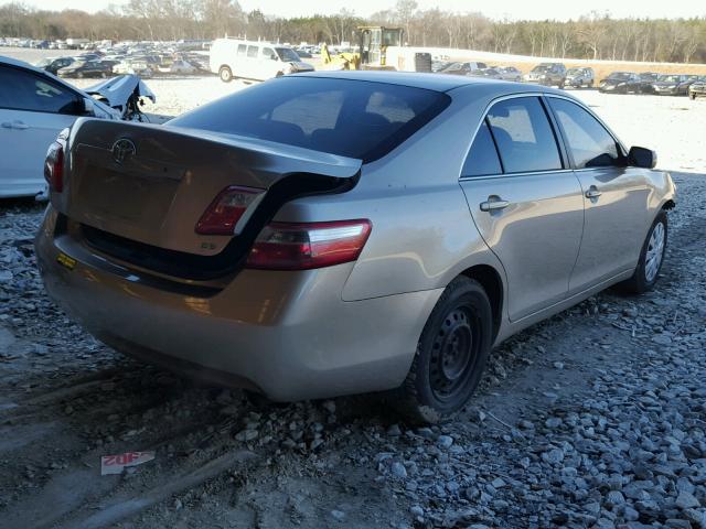 4T1BE46K47U580653 - 2007 TOYOTA CAMRY NEW GOLD photo 4