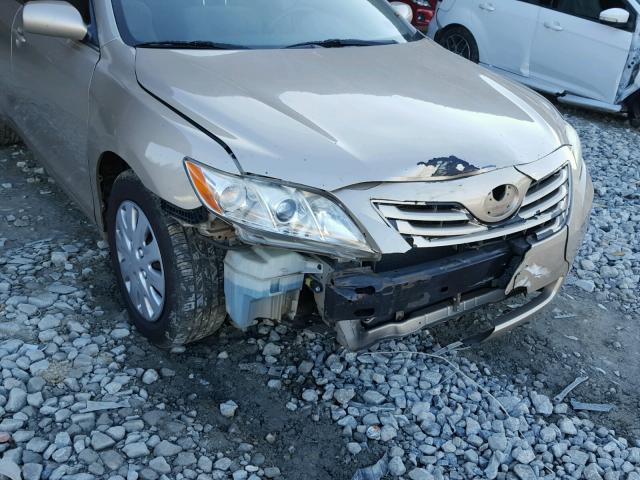 4T1BE46K47U580653 - 2007 TOYOTA CAMRY NEW GOLD photo 9