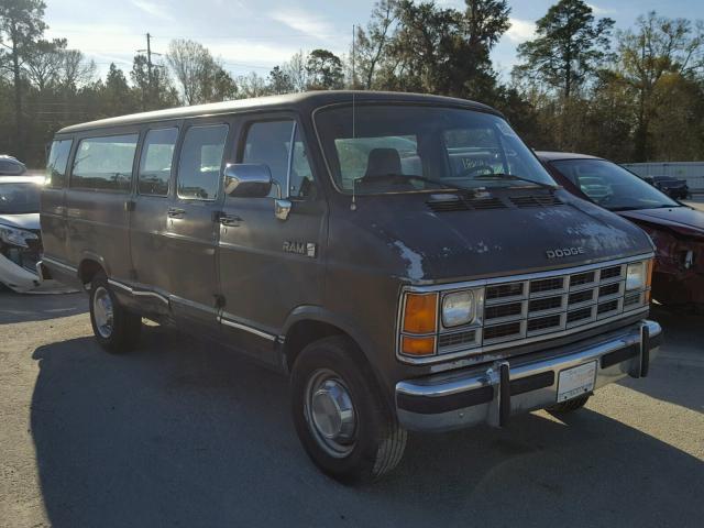 2B5WB35Z7LK772195 - 1990 DODGE RAM WAGON GRAY photo 1