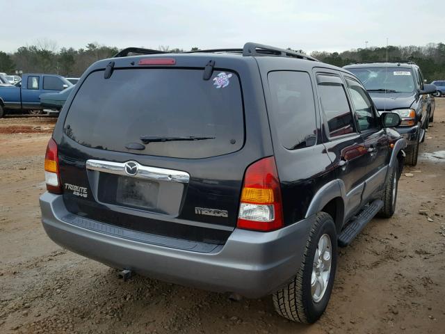 4F2YU09122KM15377 - 2002 MAZDA TRIBUTE LX BLACK photo 4