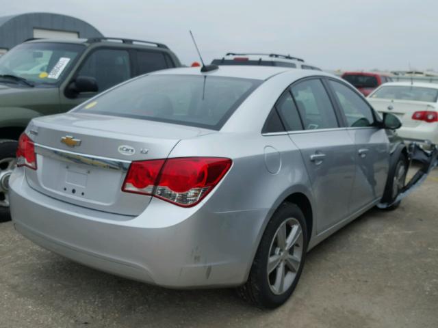 1G1PE5SB3F7140323 - 2015 CHEVROLET CRUZE LT SILVER photo 4