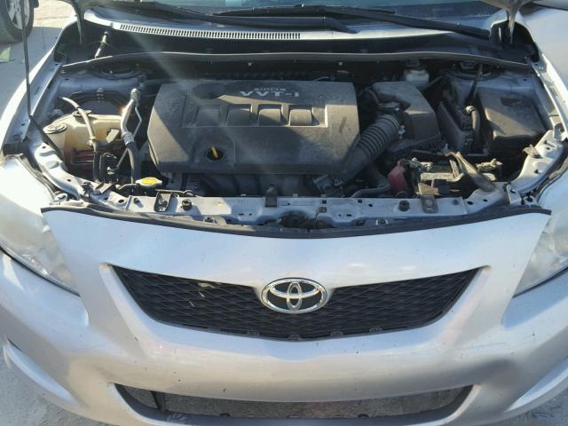 2T1BU4EE2AC436316 - 2010 TOYOTA COROLLA BA SILVER photo 7